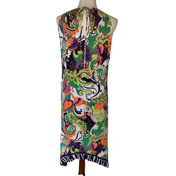 Trina Turk Michalin Turkish Delight Halter Paisley Tunic Slip Dress - 2 - Picture 7 of 14